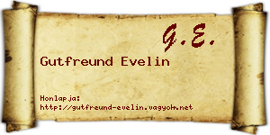 Gutfreund Evelin névjegykártya